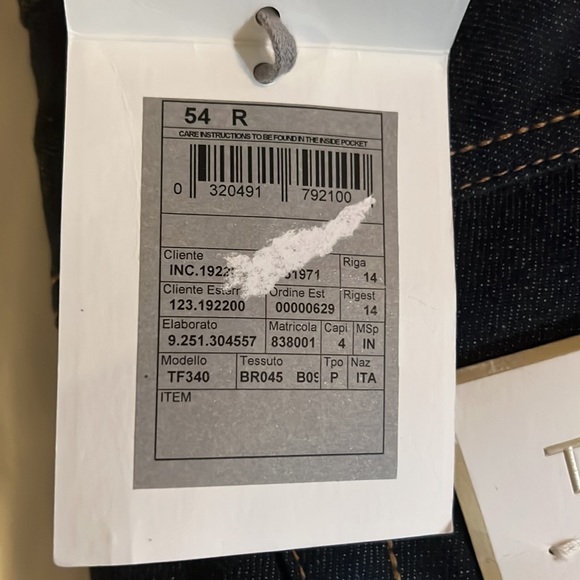 Tom Ford Jeans Selvedge Denim Euro Size 54, Canadian 36-38 waist - Picture 2 of 9